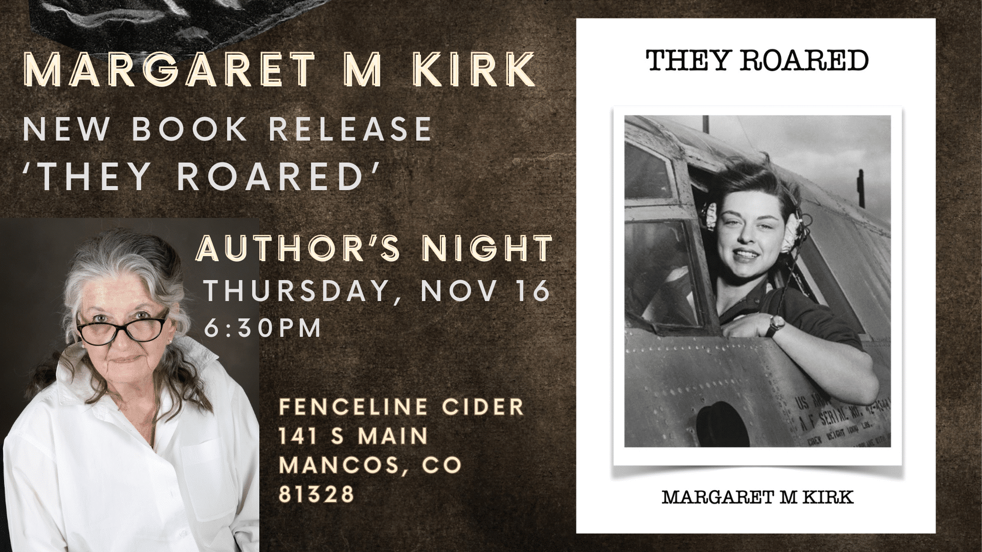 Margaret M. Kirk Author's Night announcement