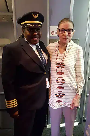 Theresa Clairborne with black woman pilot